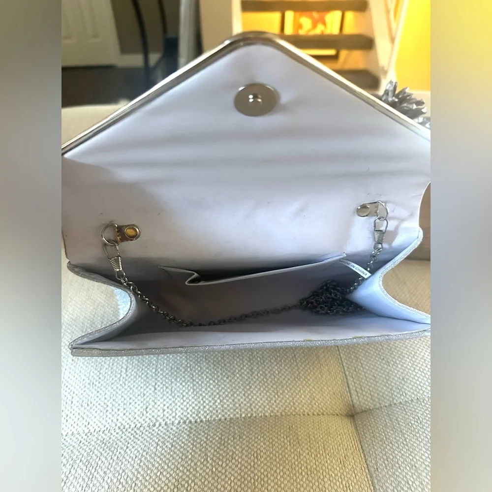 Silver Clutch/ Envelope Bag‎